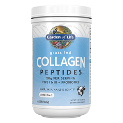 Garden of Life Grass Fed Collagen Peptides Powder | 20g Protein | 9.87oz