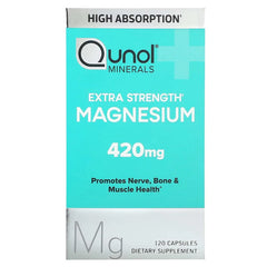 Magnesium, Extra Strength, 210 mg, 120 Capsules, Qunol