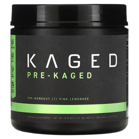 KAGED Pre Workout, Pink Lemonade, 1.23 lb (560 g) , Kaged