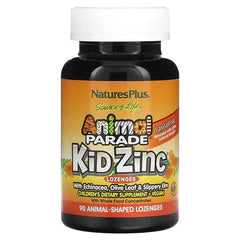 NaturesPlus, Source of Life, Animal Parade, Kid Zinc Lozenges, Tangerine, 90 Animal-Shaped Lozenges
