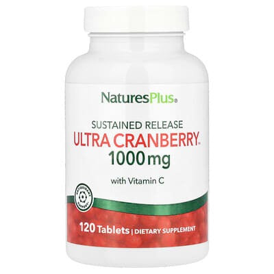 NaturesPlus, Sustained Release Ultra Cranberry™ with Vitamin C, 120 Tablets