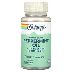 Solaray, Peppermint Oil, 60 Softgels