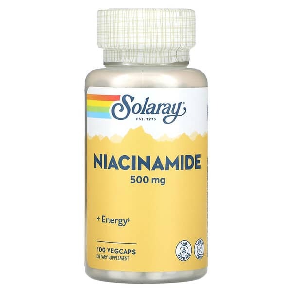 Solaray, Niacinamide, 500 mg, 100 VegCaps