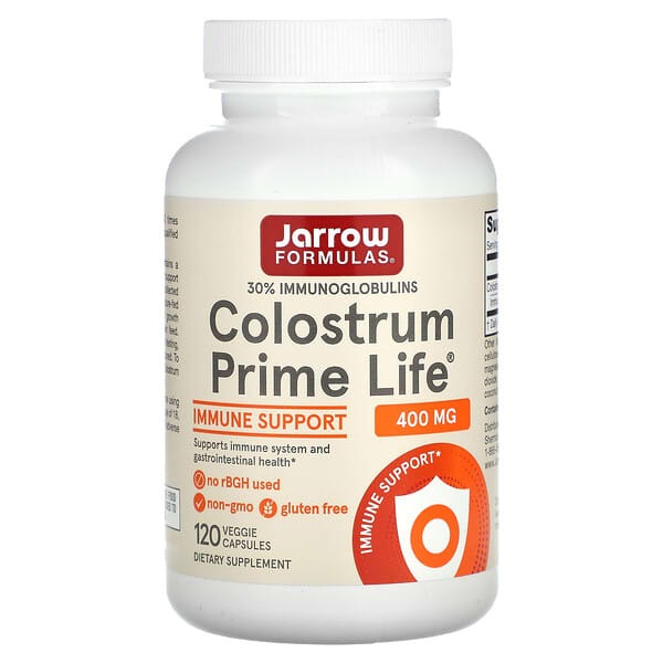 Jarrow Formulas, Colostrum Prime Life, 400 mg, 120 Veggie Capsules