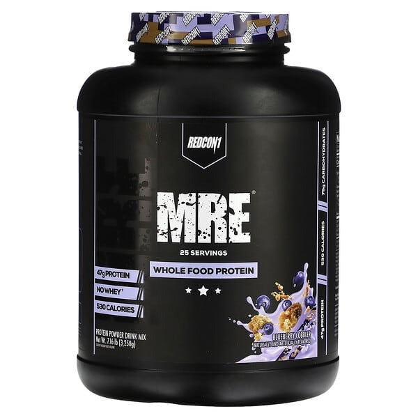 Redcon1, MRE, Whole Food Protein, Blueberry Cobbler, 7.16 lb (3,250 g)
