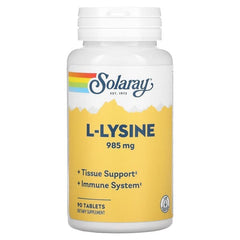 Solaray, L-Lysine, 985 mg, 90 Tablets (328 mg per Tablet)