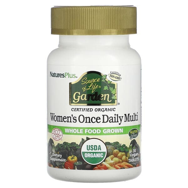 NaturesPlus, Source of Life Garden, Women's Once Daily Multi, 30 Vegan Tablets