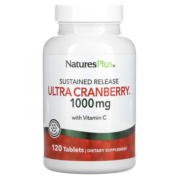NaturesPlus, Sustained Release Ultra Cranberry, 1,000 mg, 120 Tablets
