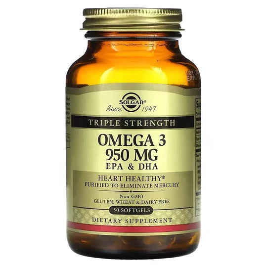 solgar omega 3 950, EPA & DHA, Triple Strength, 950 mg 50 Softgels