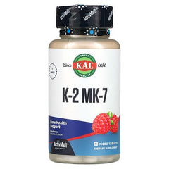 KAL, K-2 MK-7, Raspberry, 100 mcg , 60 Micro Tablets