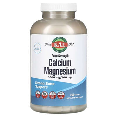 KAL, Calcium Magnesium, 250 Tablets