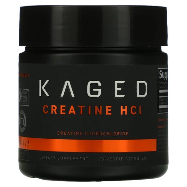 Kaged, Creatine HCl, 75 Veggie Capsules