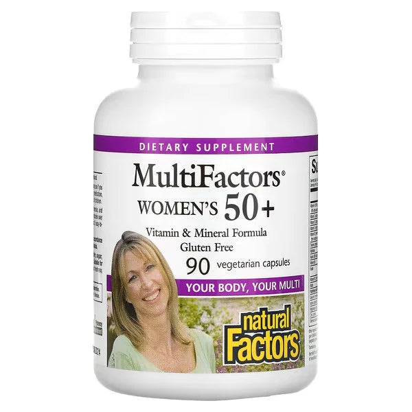 Natural Factors MultiFactors, Women's 50+, 90 Vegetarian Capsules