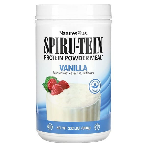NaturesPlus, Spiru-Tein, Protein Powder Meal, Vanilla, 2.12 lbs (960 g)