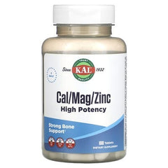 KAL, Cal/Mag/Zinc, High Potency , 100 Tablets