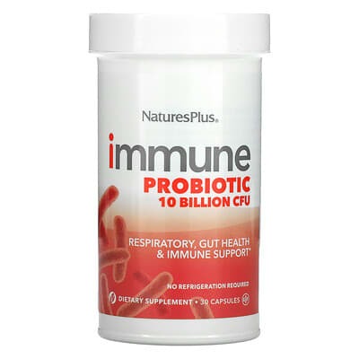 NaturesPlus, Immune Probiotic, 10 Billion CFU, 30 Capsules