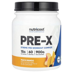 Nutricost, Performance, PRE, Pre-Workout Complex, Peach Mango, 1.98 lb (900 g)