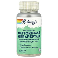 Solaray, Nattokinase Serrapeptase, Enteric Coated, 30 VegCaps