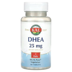 KAL, DHEA, 25 mg, 60 Tablets