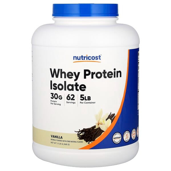 Nutricost Whey Protein Isolate, Vanilla, 5 lb (2,268 g)