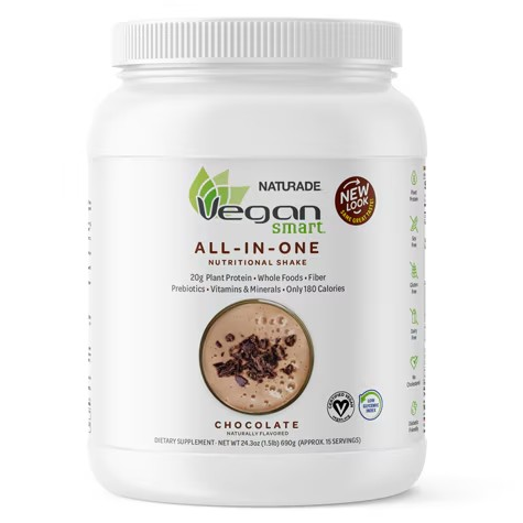 Naturade VeganSmart, All-In-One Nutritional Shake, Chocolate, 1.51 lb