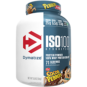 dymatize cocoa pebbles, ISO 100 Whey Protein Powder Isolate, Cocoa Pebbles, 25g Protein, 5 Lb