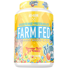 axe and sledge protein, Farm Fed Whey Protein Isolate - Dippin' Dots Banana Split Ice Cream - 30 Servings