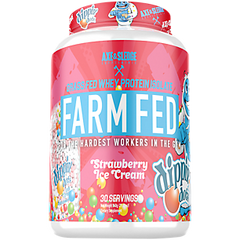 axe and sledge protein, Farm Fed Whey Protein Isolate - Dippin' Dots Strawberry - 30 Servings