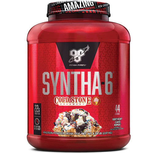 BSN Syntha-6  Cold Stone Creamery Birthday Cake Remix 4.56 lbs