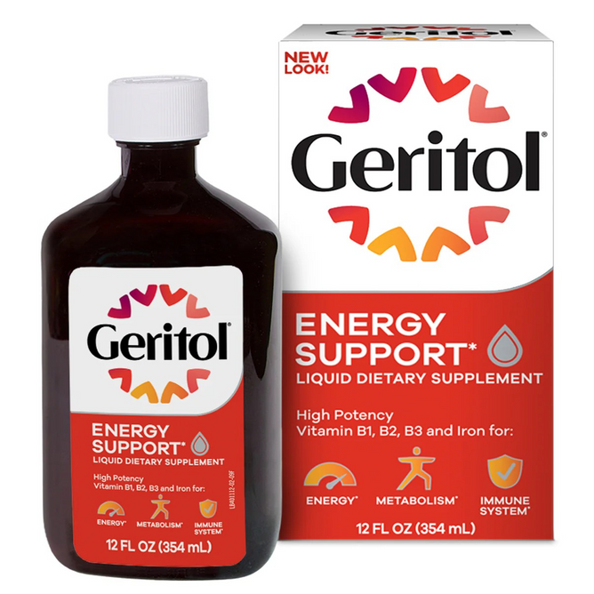 geritol vitamins, Geritol B-Vitamins and Iron Liquid Supplement, 12 oz,  geritol liquid