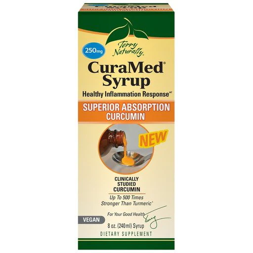 EuroPharma Terry Naturally CuraMed Syrup Superior Absorption Curcumin 250 mg. - 8 oz