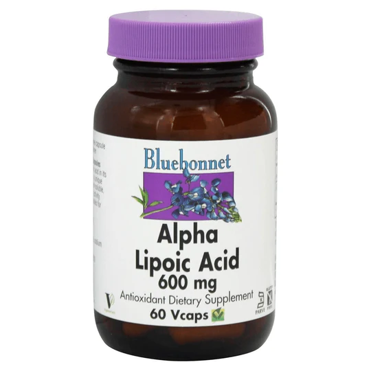 Bluebonnet Nutrition Alpha Lipoic Acid 600 Mg - 60 Vegetable Capsules