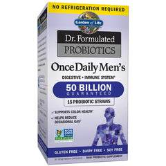 dr formulated probiotics once daily men's, 50 Billion CFU - 30 Vegetarian Capsules, Garden of life