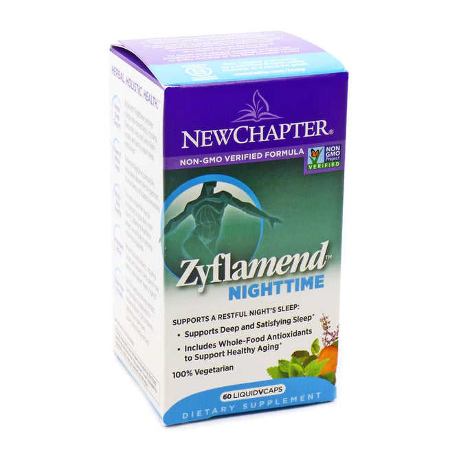New Chapter Zyflamend Nighttime, Vegetarian Capsules - 60.0 Ea