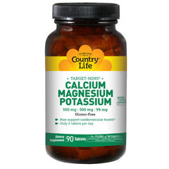 Country Life Calcium Magnesium, Potassium 90 Tablets