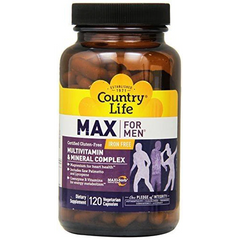 Country Life Max for Men Iron Free 120 Vegetarian Capsules