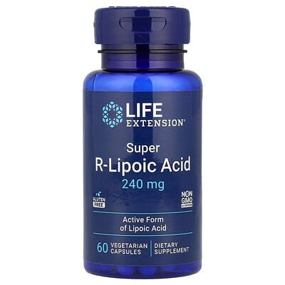 Life Extension, Super R-Lipoic Acid, 240 mg, 60 Vegetarian Capsules
