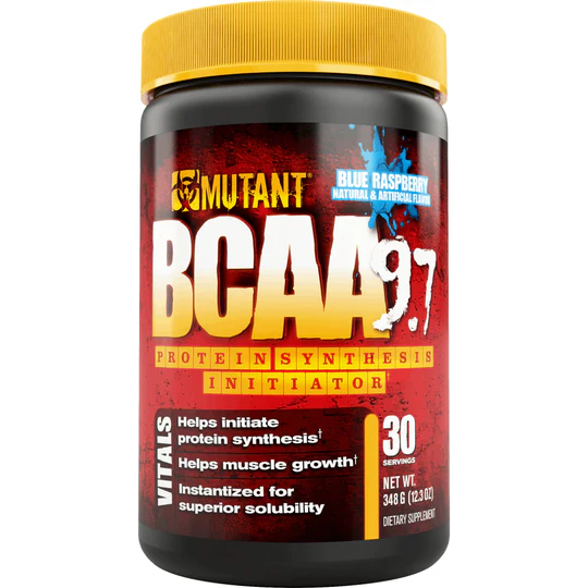BCAA 9.7 Blue Raspberry 30 Servings - Amino Acids & BCAAs MUTANT