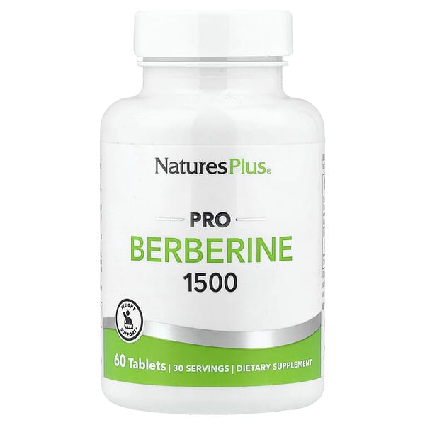 NaturesPlus, Pro Berberine 1500, 60 Tablets (750 mg per Tablet)