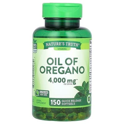 Nature's Truth, Vitamins, Oil Of Oregano, 2,000 mg, 150 Quick Release Softgels