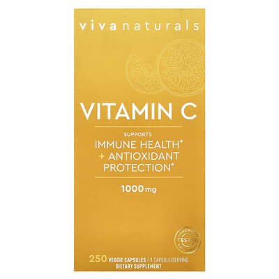 Viva Naturals, Vitamin C, 1,000 mg, 250 Veggie Capsules