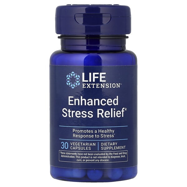 Life Extension, Enhanced Stress Relief, 30 Vegetarian Capsules