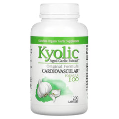 Kyolic, Aged Garlic Extract, Cardiovascular, Formula 100, 200 Capsules, kyolic cardiovascular