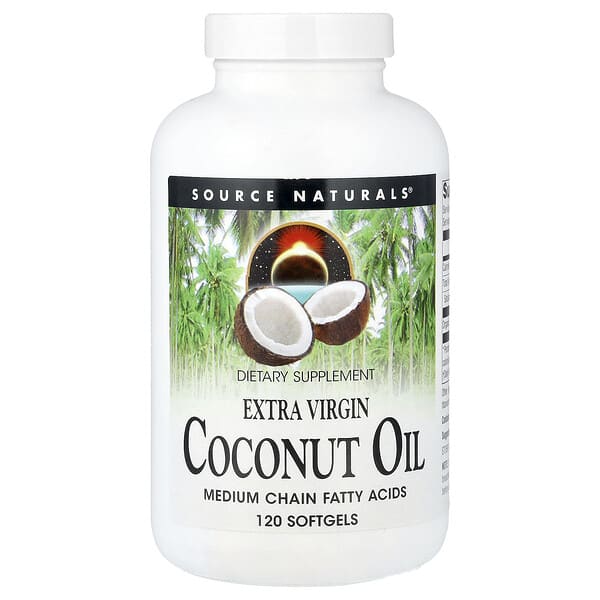 Source Naturals, Extra Virgin Coconut Oil, 120 Softgels