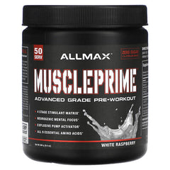 ALLMAX, MusclePrime®, Advanced Grade Pre-Workout, White Raspberry, 9.4 oz (266 g)