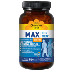Country Life Max for Men Multivitamin and Mineral 60 Tablets