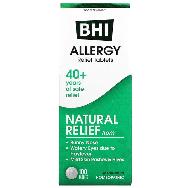 MediNatura, BHI, Allergy Relief, 100 Tablets
