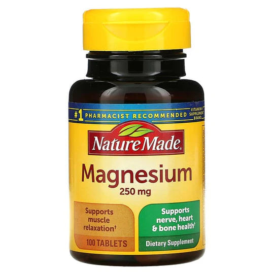 Nature Made Magnesium, 250 mg, 100 Tablets ,