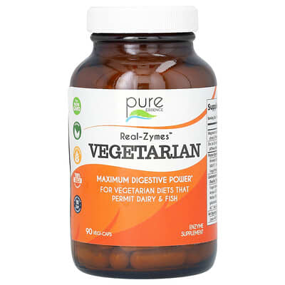 Pure Essence, Real-Zymes, Vegetarian, 90 Vegi-Caps