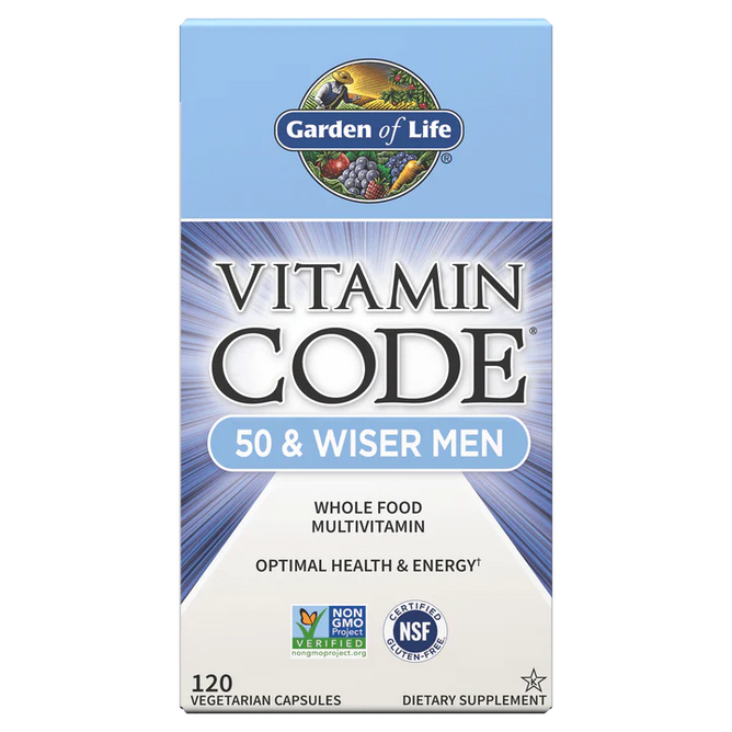 Garden of Life Vitamin Code 50 and Wiser Mens, Capsules - 120 count